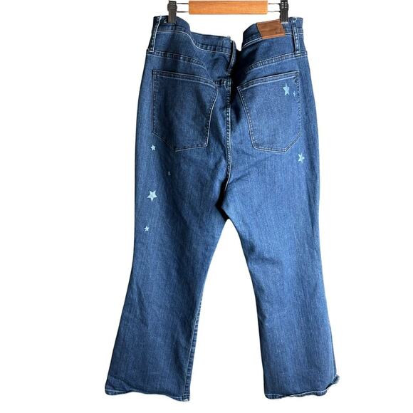 Madewell Cali Demi Boot Jeans Star Edition Galaxy Indigo Size 33 - Picture 6 of 6